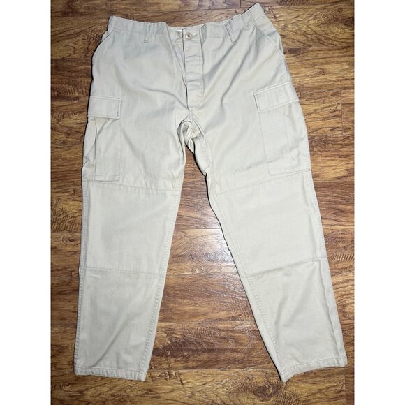 Propper Combat Tactical Adjustable Pants Mens XL Beige Cotton Cargo Tactical - Picture 2 of 11